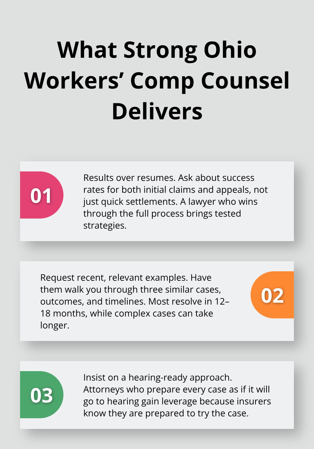 Three essentials to evaluate a workplace injury attorney in Ohio