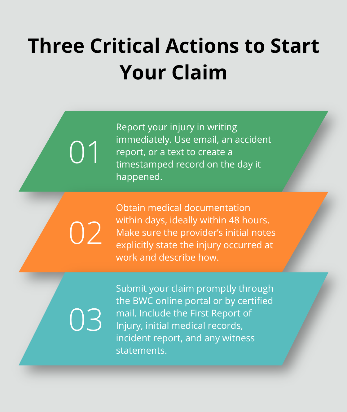 The first three steps Ohio workers should take after a knee injury - Knee injury claim Ohio