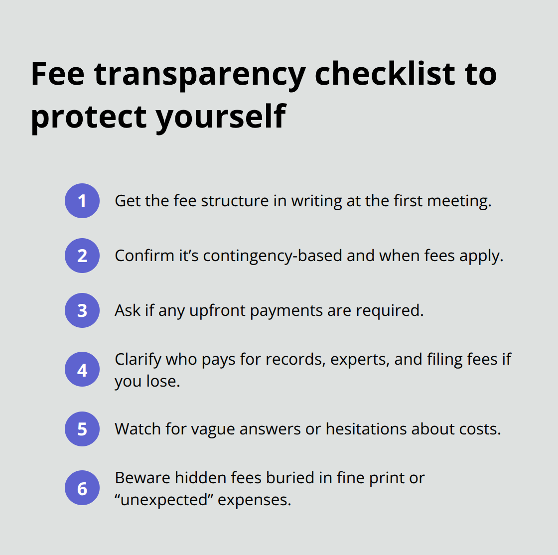 Compact checklist of fee questions and red flags for Ohio workers’ comp clients - Northeast Ohio injury attorney