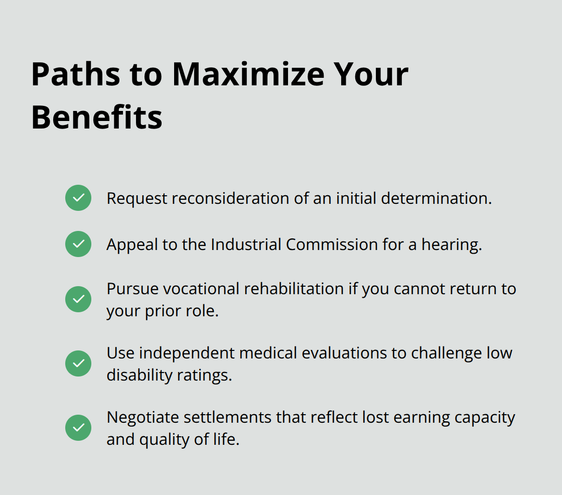 Checklist of actions to increase Ohio BWC workers' compensation benefits. - Northeast Ohio workers' attorney