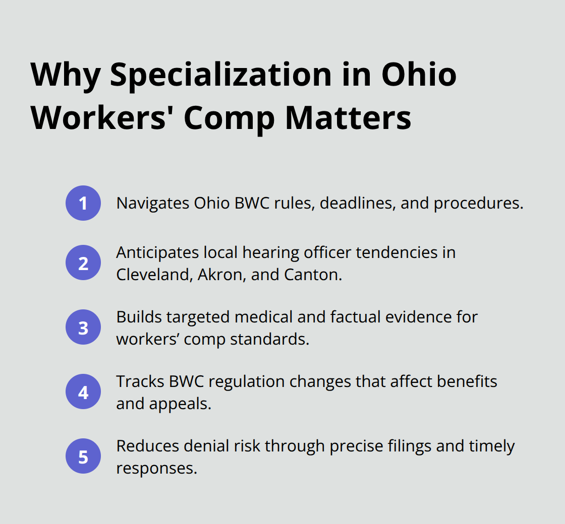Key reasons a specialized Ohio workers’ comp firm improves your claim outcome - Ohio workers' comp attorney firm