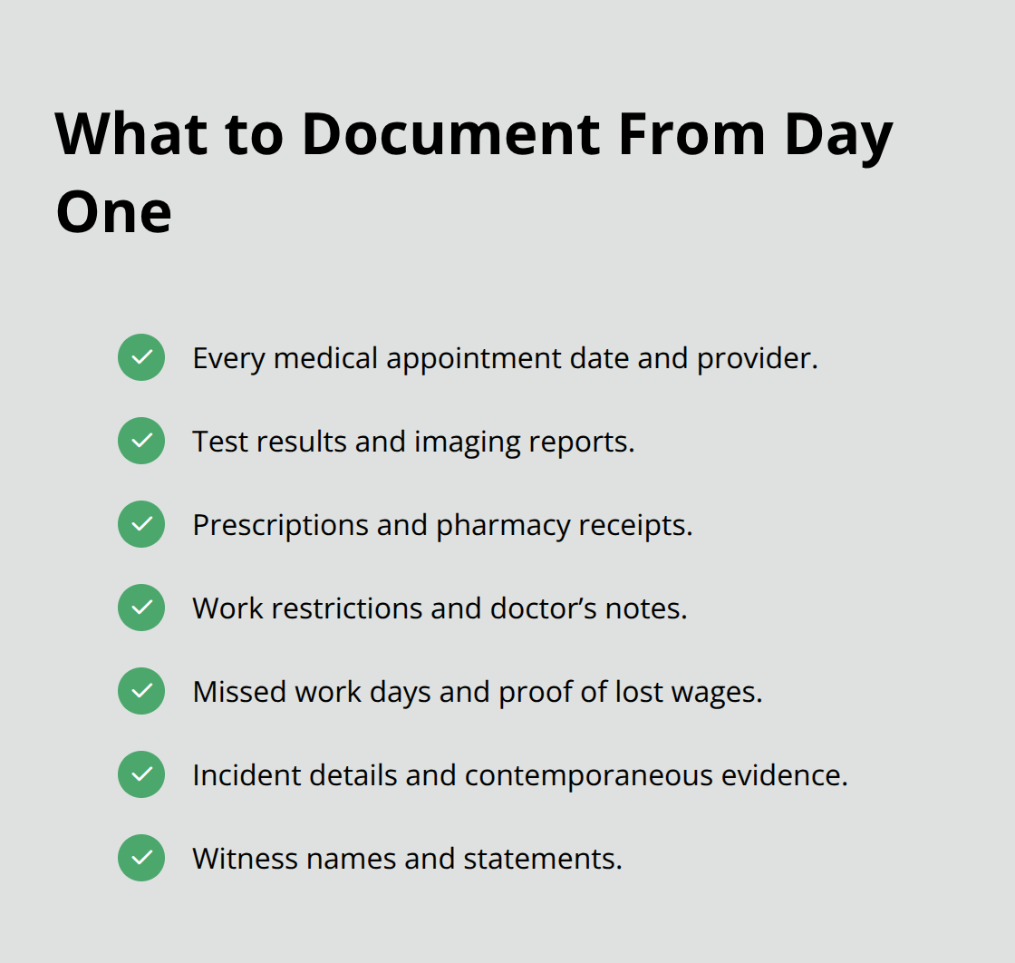 Checklist of records to keep for an Ohio workers’ comp claim - Ohio workers' comp attorney