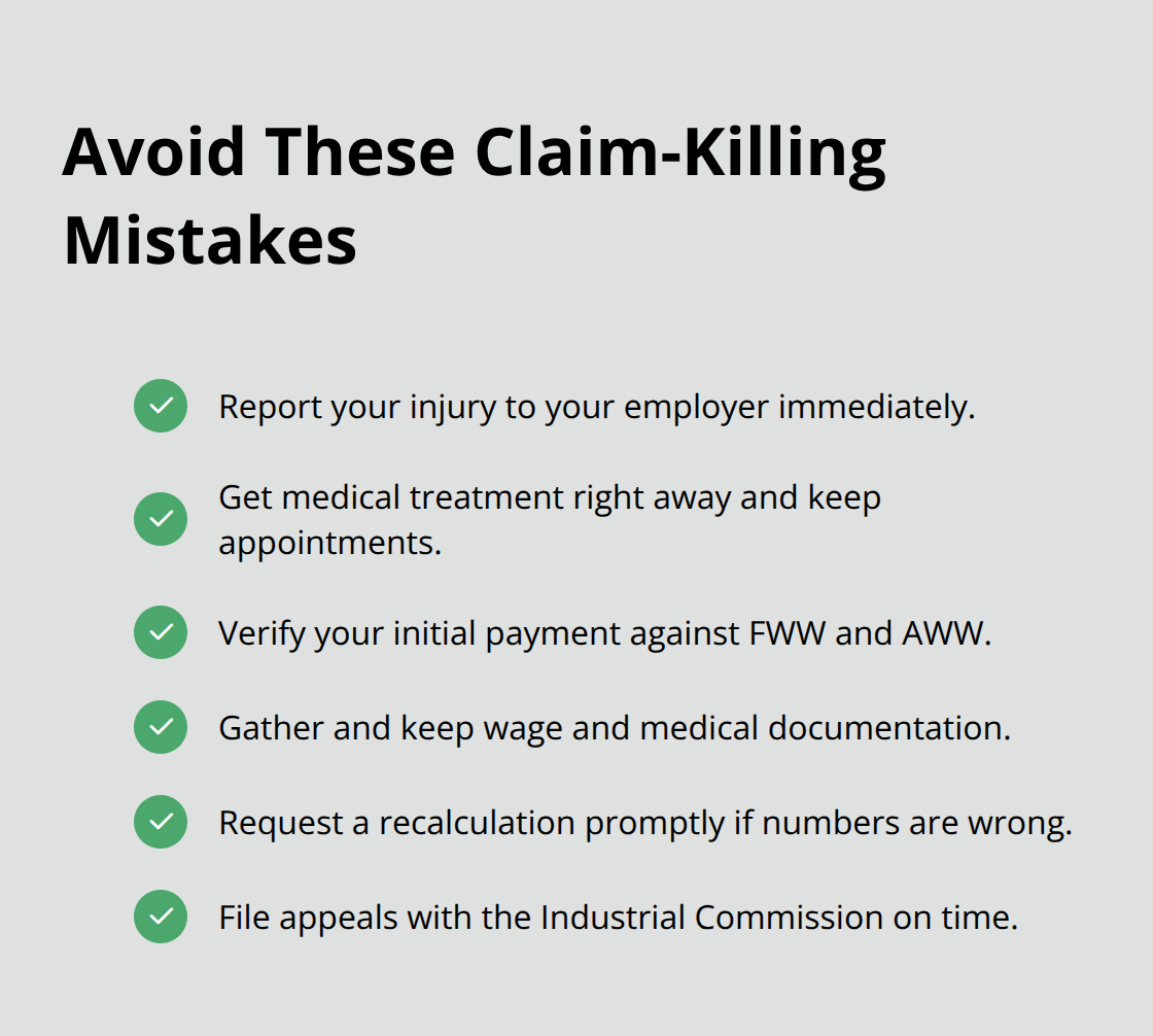 Checklist of actions to prevent underpayment in Ohio workers’ comp claims - Ohio workers' comp benefits