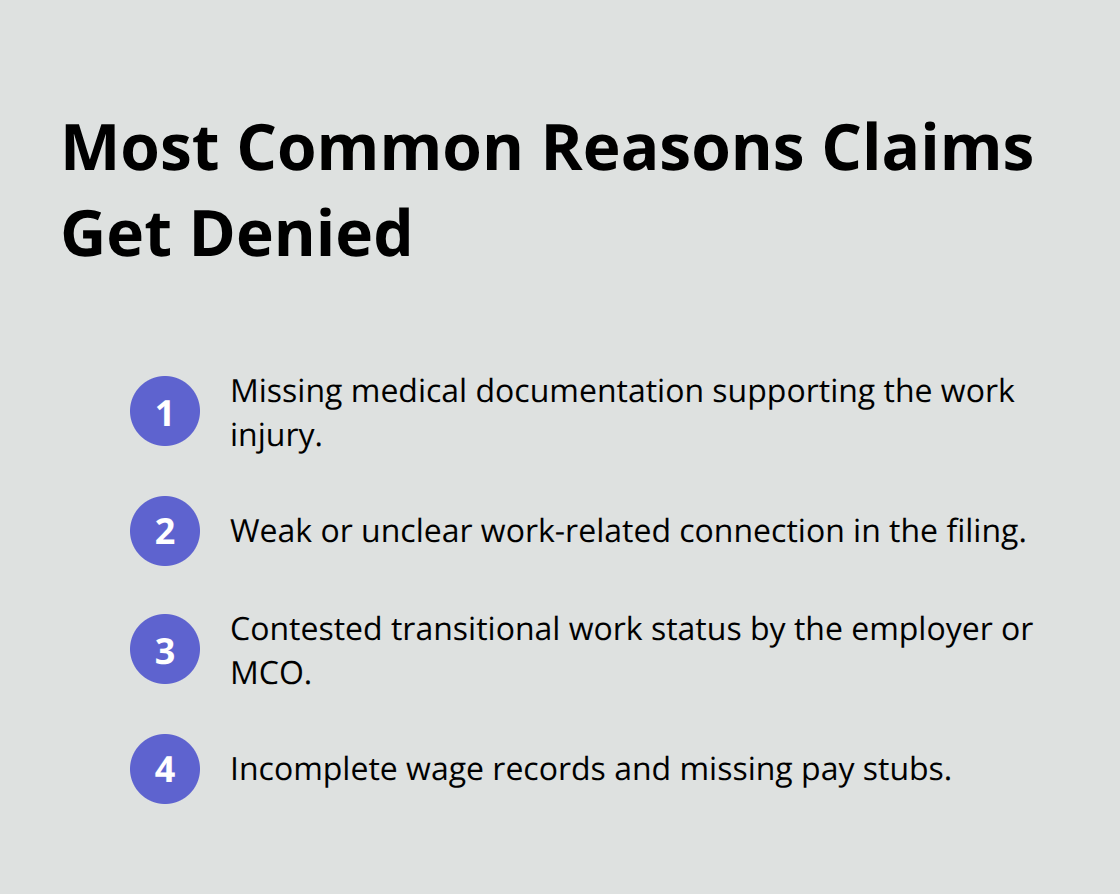 Top denial reasons in Ohio workers' compensation claims - Ohio workers compensation guide