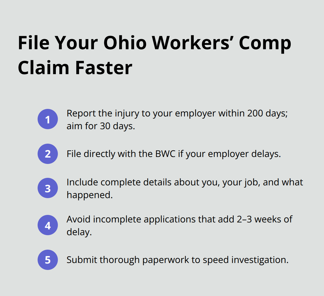Quick steps to speed up an Ohio BWC workers’ compensation claim. - Ohio workers compensation rights